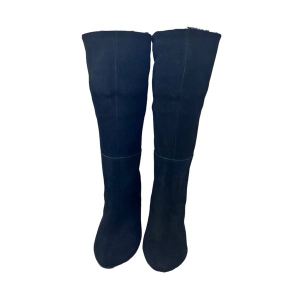 Very Volatile Hepburn Women's Fold Over Convertible Faux Fur High Heel Boot Sz 1 - Picture 8 of 13